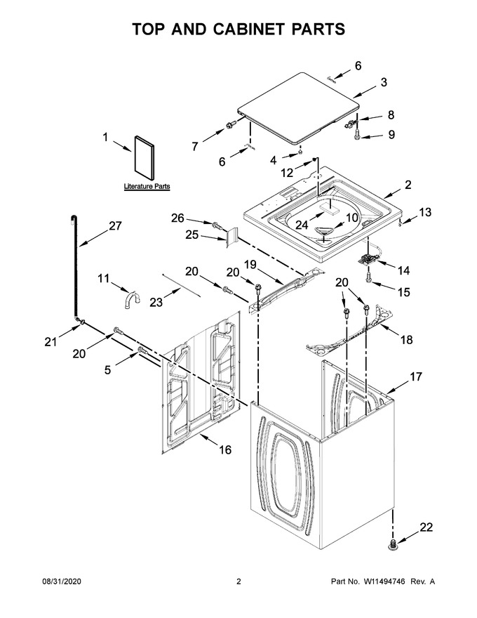 Diagram for WTW4850HW2