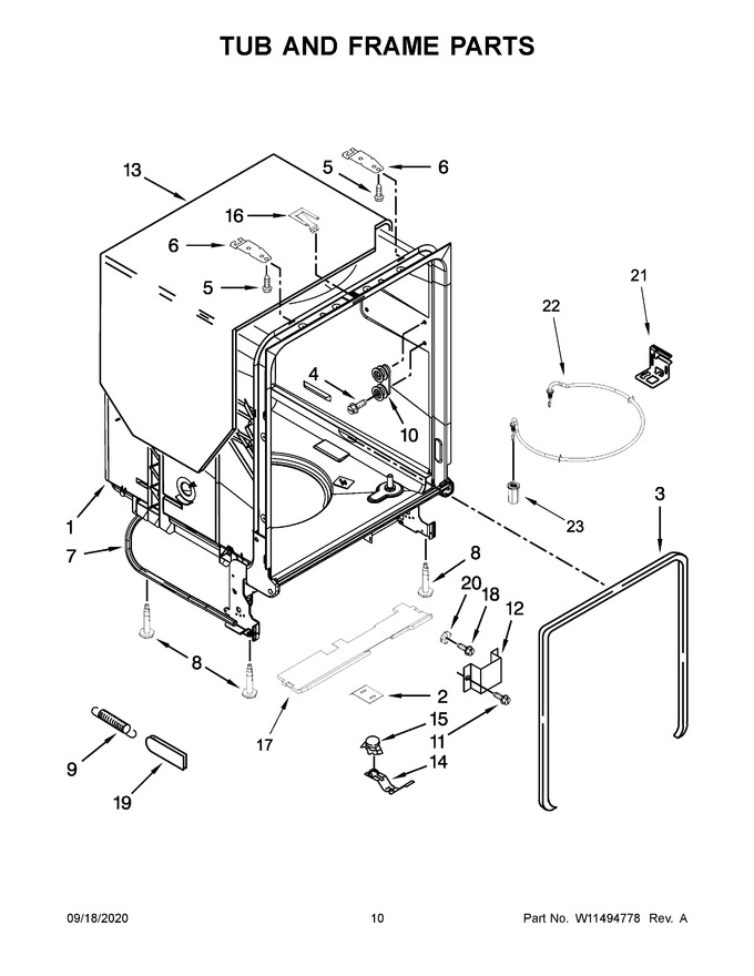 Diagram for WDF520PADB9