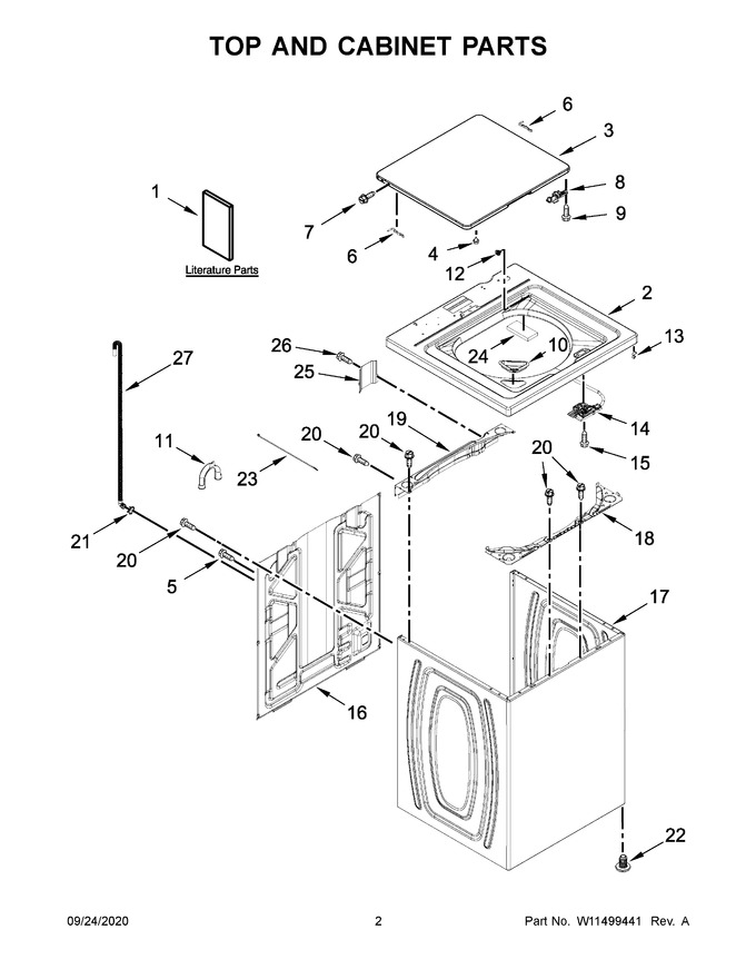 Diagram for WTW4655JW1