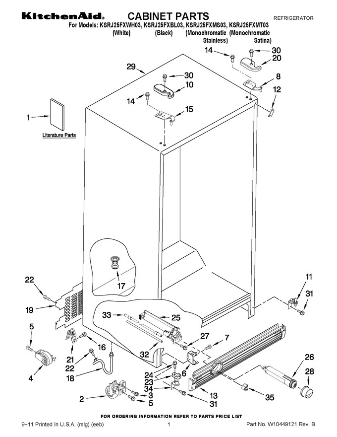 Diagram for KSRJ25FXWH03