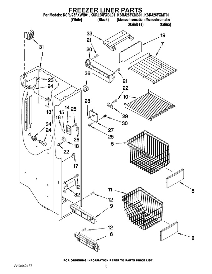 Diagram for KSRJ25FXWH01