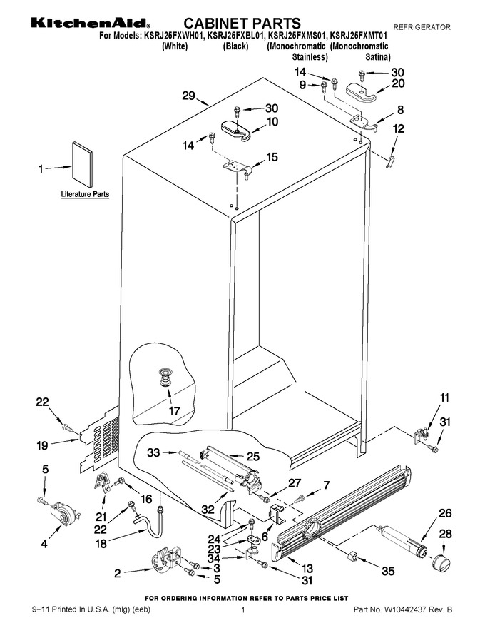 Diagram for KSRJ25FXWH01