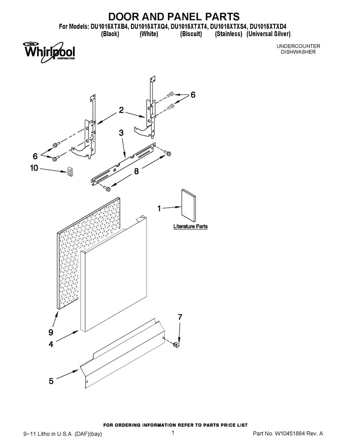 Diagram for DU1015XTXQ4