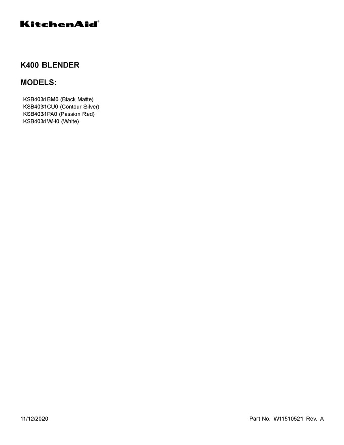 Diagram for KSB4031CU0