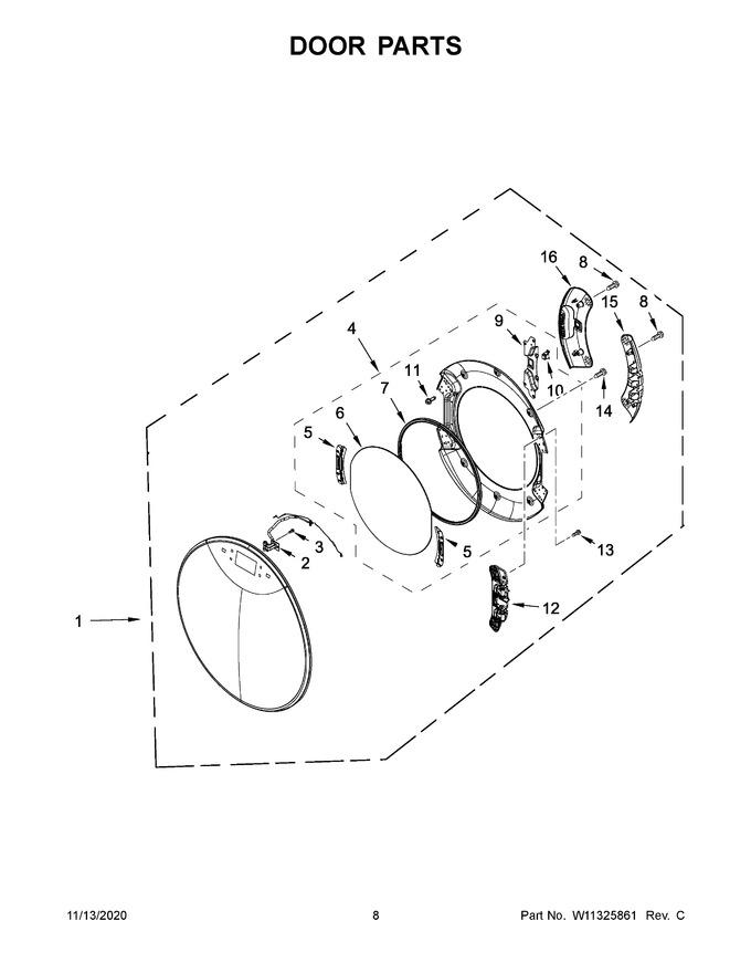 Diagram for WGD9620HW0