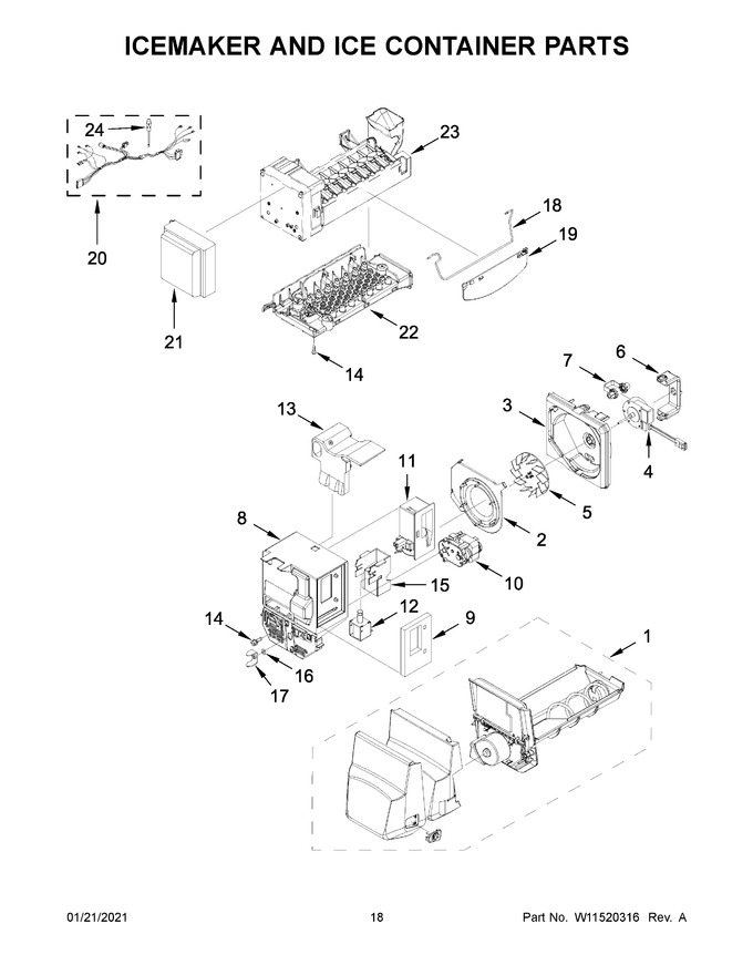 Diagram for WRF555SDFZ12