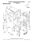 Diagram for 01 - Cabinet Liner And Door Parts
