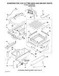 Diagram for 02 - Evaporator, Ice Cutter Grid And Water Parts