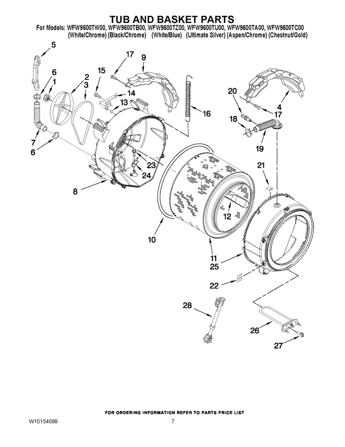 Diagram for WFW9600TC00