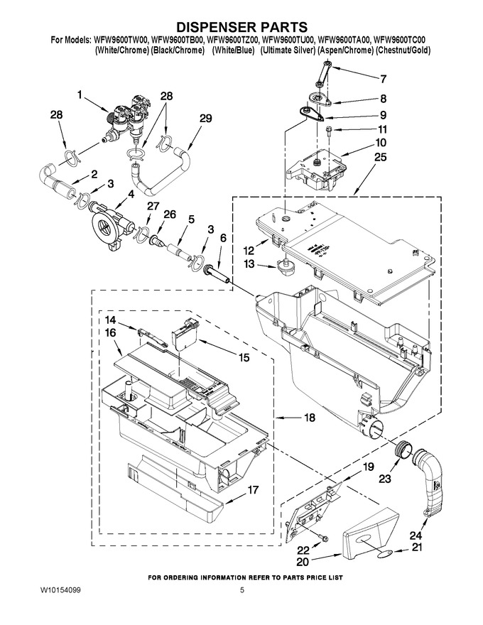 Diagram for WFW9600TA00