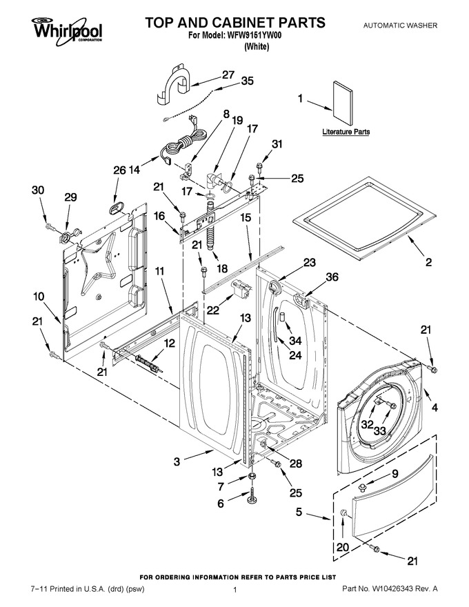 Diagram for WFW9151YW00