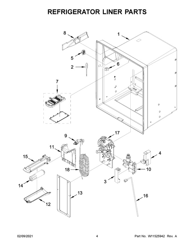Diagram for WRF555SDHW03
