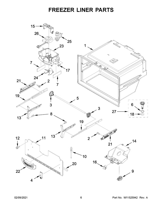 Diagram for WRF555SDHW03