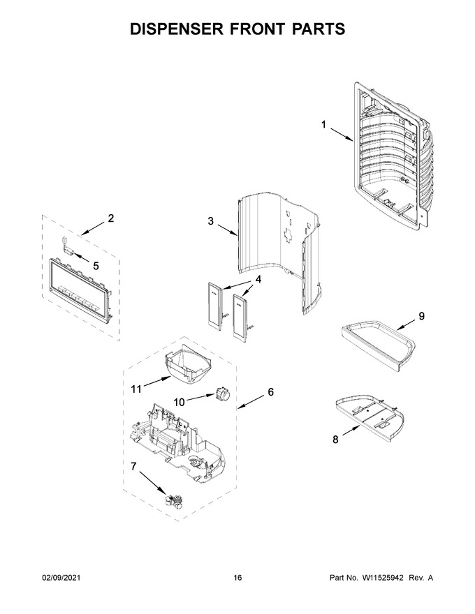 Diagram for WRF555SDHW03