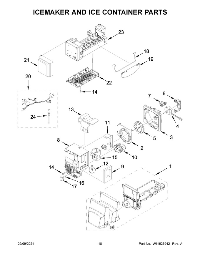Diagram for WRF555SDHW03
