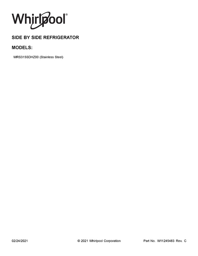 Diagram for WRS315SDHZ00