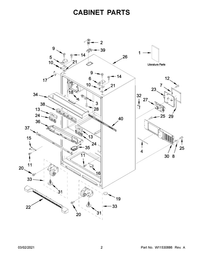 Diagram for WRX735SDHB03