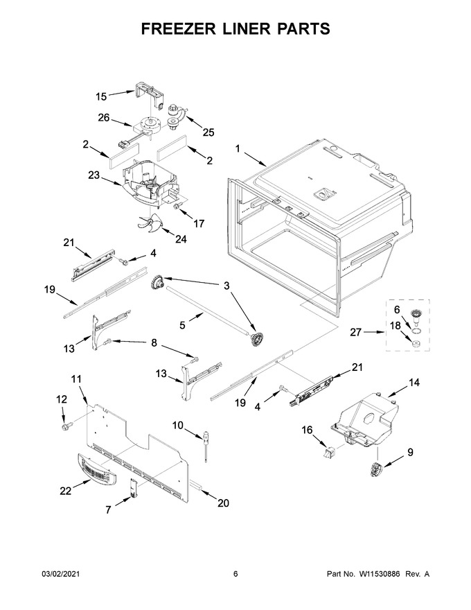 Diagram for WRX735SDHB03