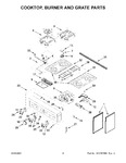Diagram for 03 - Cooktop, Burner And Grate Parts