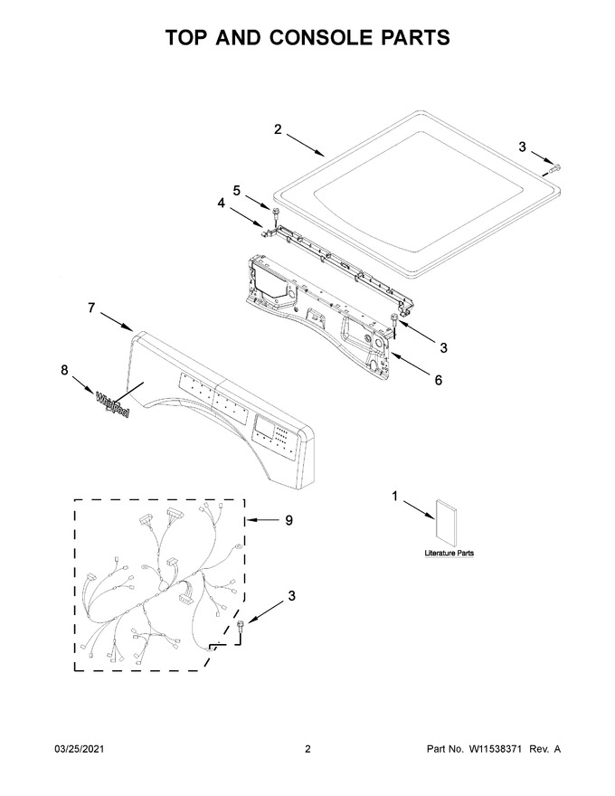 Diagram for WGD9620HC3