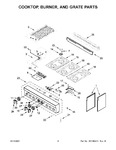 Diagram for 03 - Cooktop, Burner, And Grate Parts