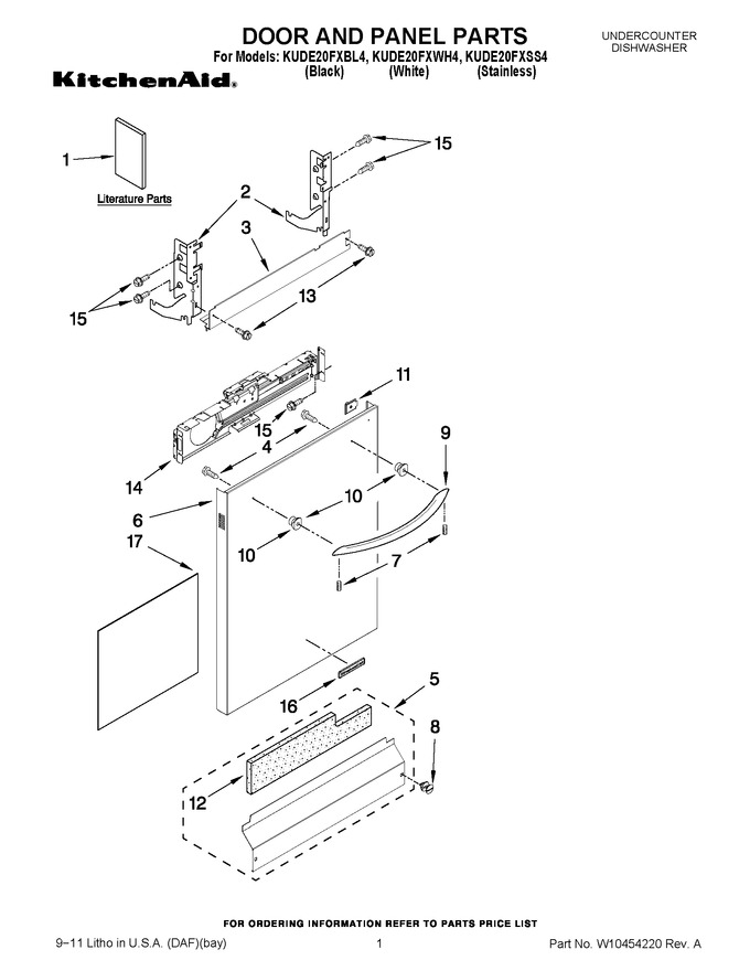 Diagram for KUDE20FXWH4