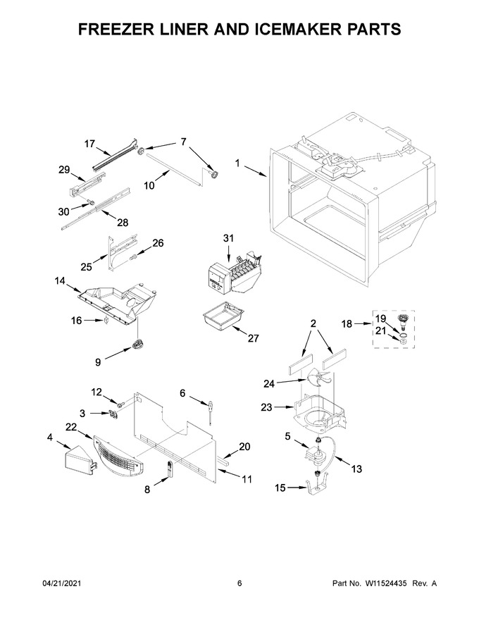 Diagram for WRF535SWHZ06