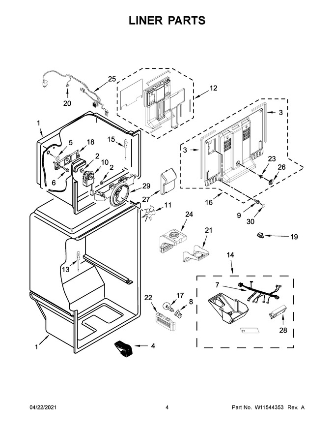 Diagram for WRT148FZDB03