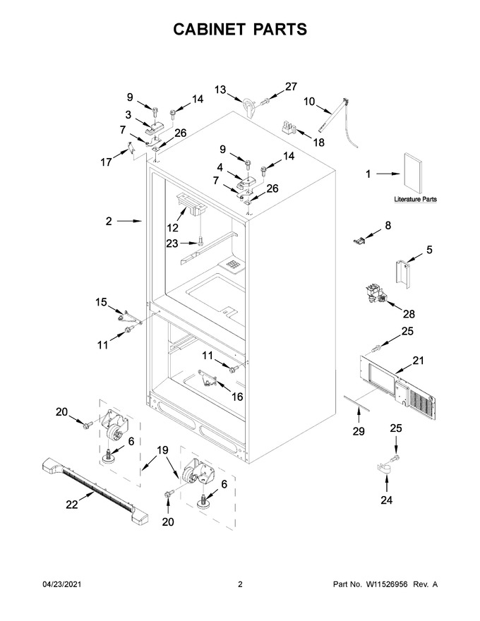 Diagram for WRF535SWHB04