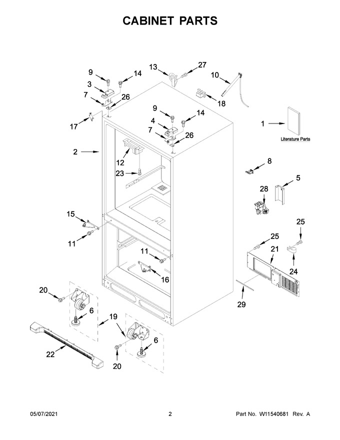 Diagram for WRF535SWHZ07