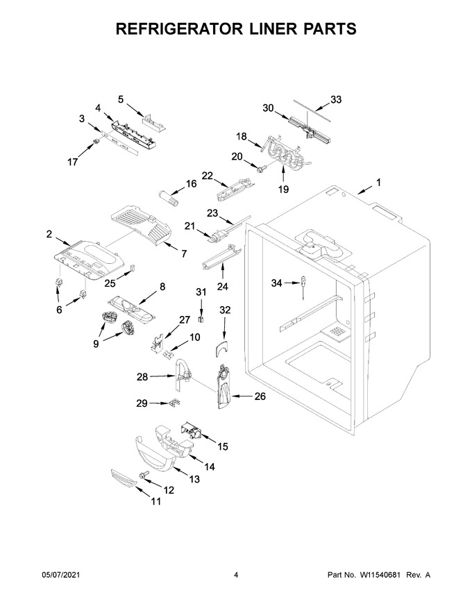 Diagram for WRF535SWHZ07