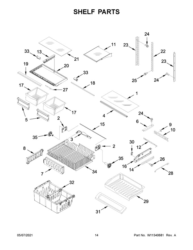 Diagram for WRF535SWHZ07