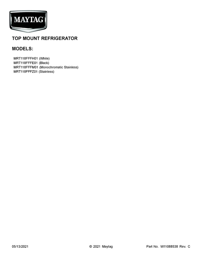 Diagram for MRT118FFFH01