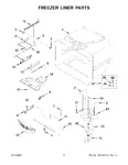 Diagram for 04 - Freezer Liner Parts