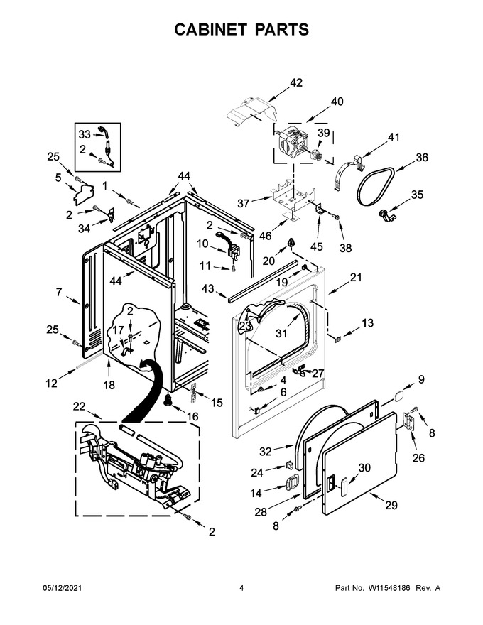 Diagram for WGD4985EW1