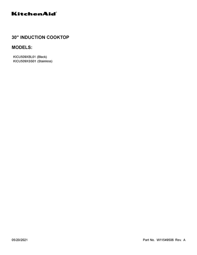 Diagram for KICU509XBL01