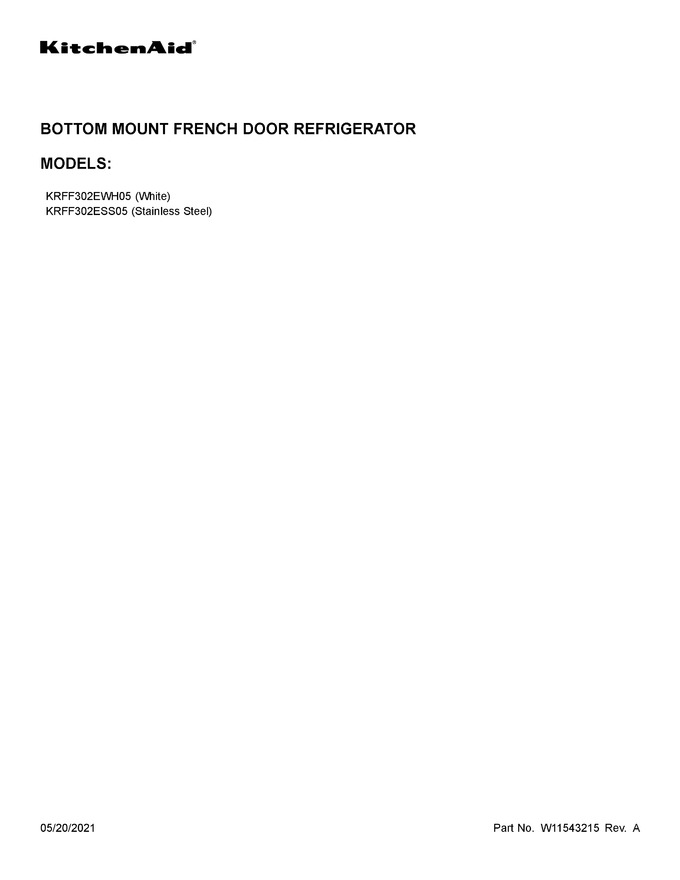 Diagram for KRFF302EWH05