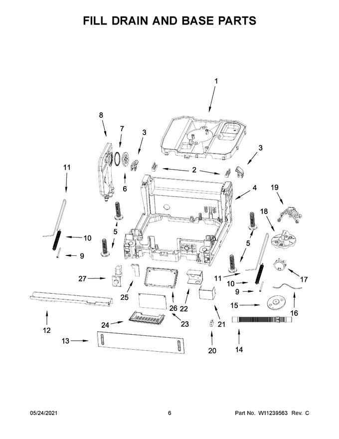 Diagram for WDF550SAHW0
