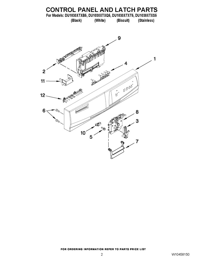 Diagram for DU1030XTXB5