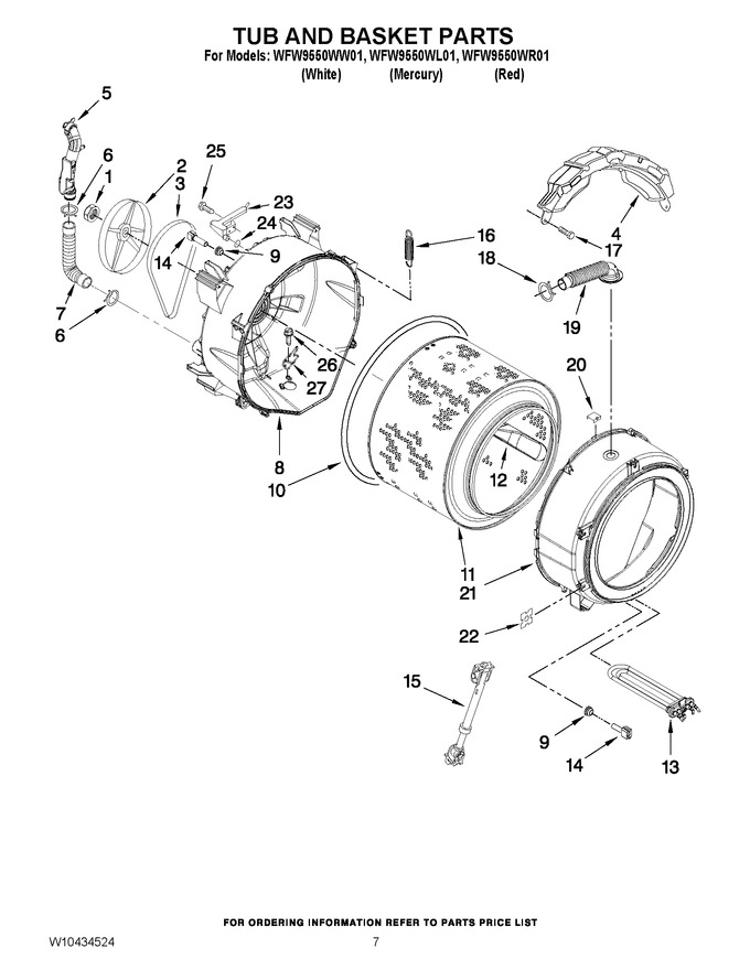 Diagram for WFW9550WR01