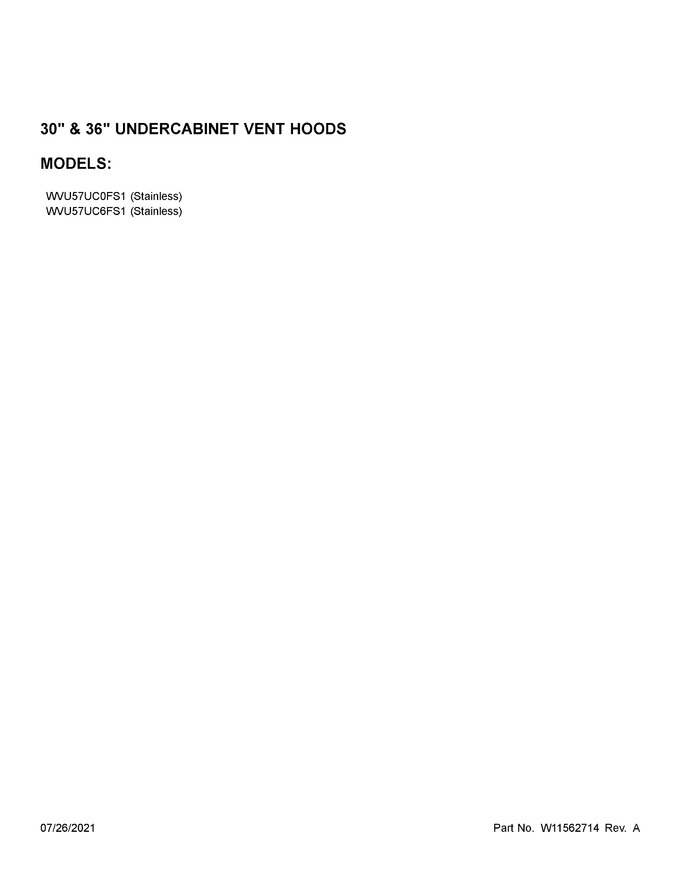 Diagram for WVU57UC6FS1