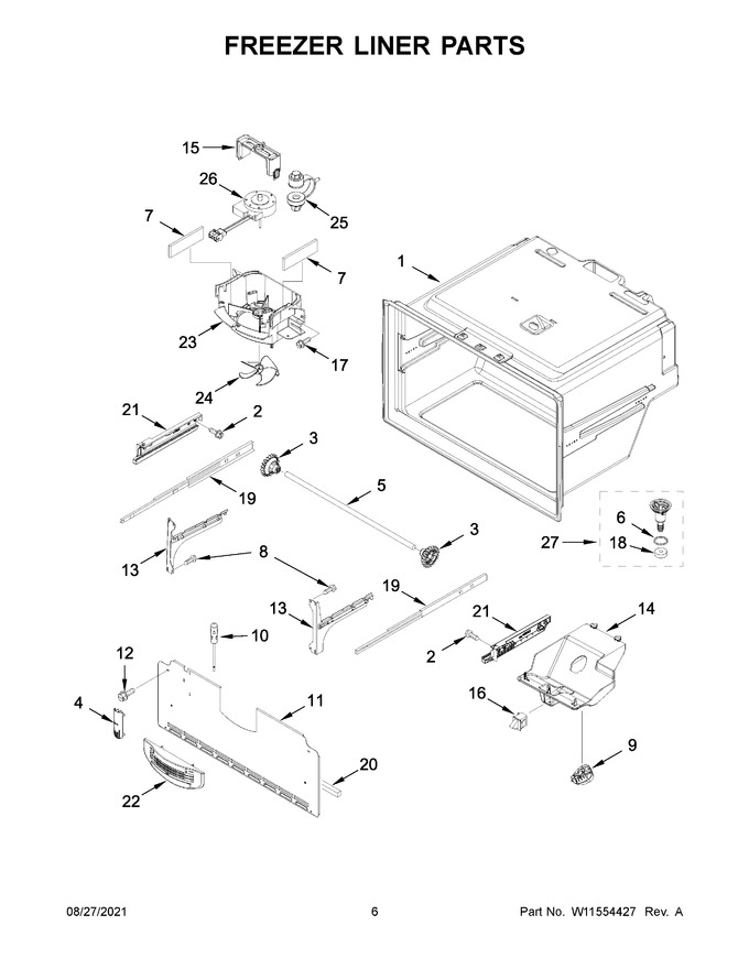 Diagram for WRF555SDFZ14