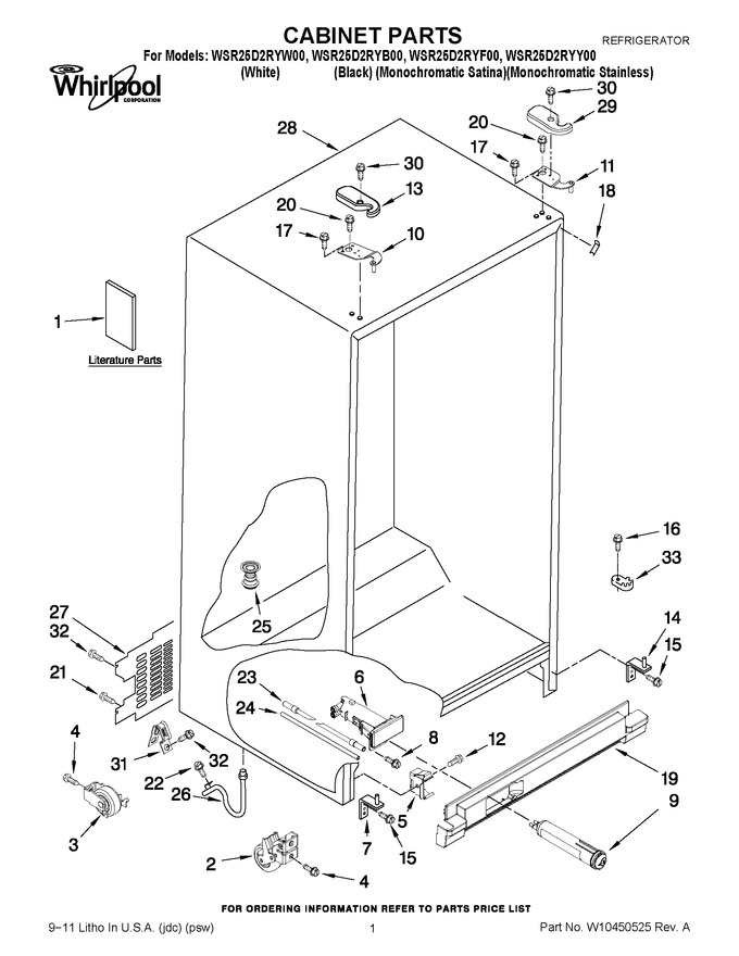 Diagram for WSR25D2RYY00