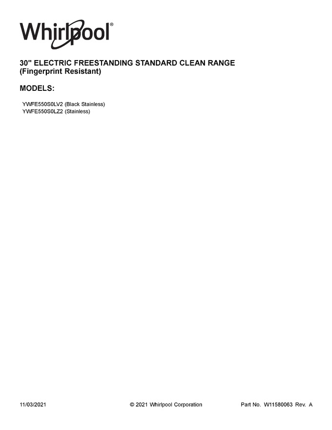 Diagram for YWFE550S0LV2