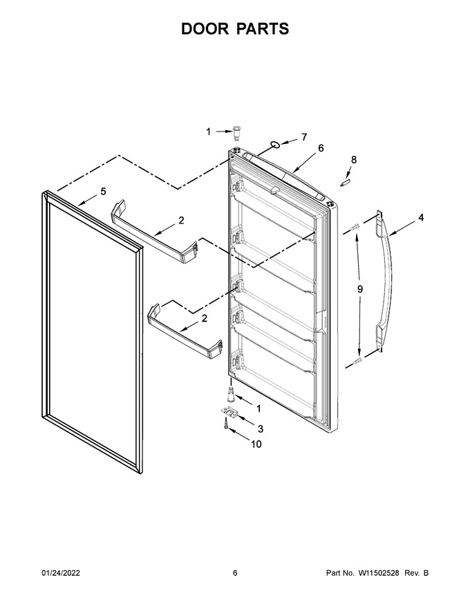 Diagram for WZF57R16FW06