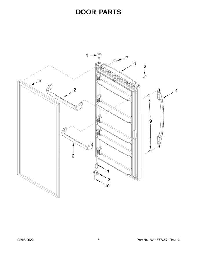Diagram for WZF57R16FW08