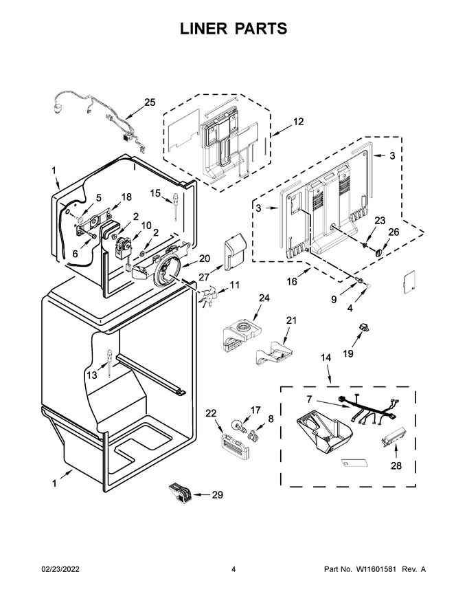Diagram for WRT138FFDW00