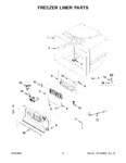 Diagram for 04 - Freezer Liner Parts