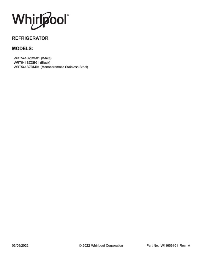 Diagram for WRT541SZDB01