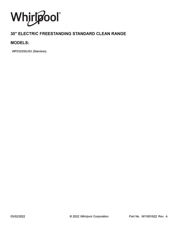 Diagram for WFE525S0JS3